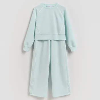 Reserved - GIRLS` JOGGING TOP & TROUSERS - světle tyrkysová - 116HN-60X - 116HN-60X-158