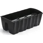 PROSPERPLAST Truhlík na zábradlí CROWN antracit 58 cm, šedivý