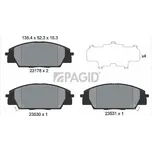 Sada brzdových destiček, kotoučová brzda PAGID T1280N