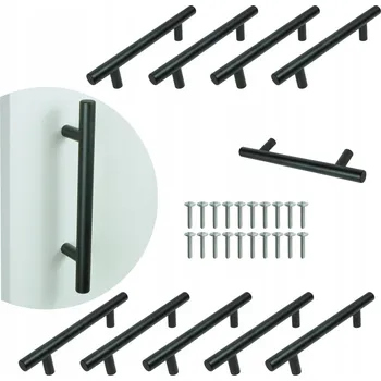 Nábytkové kování Nábytková úchytka klasická černá matná 15 x 1,2 x 3 cm