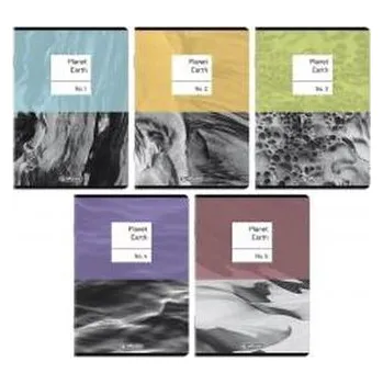 Set školních potřeb Zeszyt A5/96K kratka Premium Earth (5szt) HERLITZ