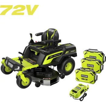 Sekačka RYOBI RY72ZTRX137 72V Bezuhlíkový zahradní rider s nulovým poloměrem otáčení, šířka záběru 137cm 5133005762