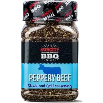 Koření BBQ grilovací koření SunCity BBQ Peppery Beef, 280 g