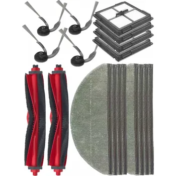 Sada příslušenství pro robotický vysavač Kartáče, HEPA filtry pro vysavač XIAOMI Q8/Q8+, Q8 Max Pro Plus a sada mopů 18ks