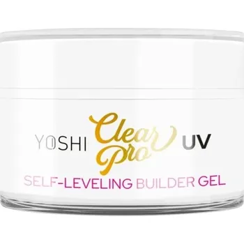 Lak na nehty Yoshi Samovyrovnávací UV/LED gel 50ml Průhledný PRO