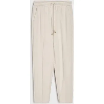 Dámské kalhoty Sinsay - Cigaretkové kalhoty z látky scuba - béžová - 694GZ-02X - 694GZ-02X-S