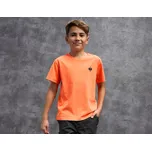 e.s. Tričko neon, dětské velikost 158/164 neonová oranžová vintage Strauss