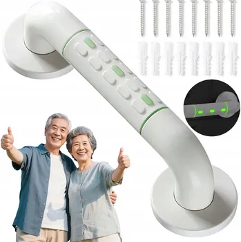 Nástěnný koupelnový držák / madlo do sprchy pro seniory s přísavkami