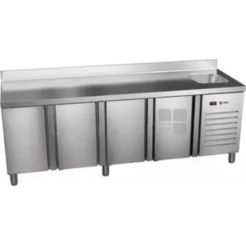 Chladící stůl ASBER ETP-7-225-40 HC S agregát vpravo s dřezem