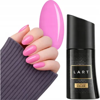 Lak na nehty Hybridní lak na nehty LART 8ml Flamingo 512 Manikúra Růžový BEZ TPO