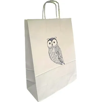 Dárková taška Be Nice Dárková taška - Sovička bílá (velká)