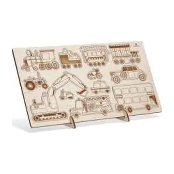 Dřevěná hračka Puzzle drewniane - Wszystko do jazdy