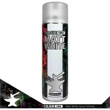 Modelářská barva Colour Forge Spray: Matt White (500ml)