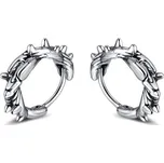 Ocelové Náušnice kruhy s trny 12mm Stříbrné, Balení 1 kus náušnice Impress Jewelry GE826