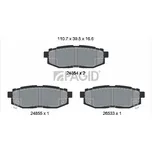 Sada brzdových destiček, kotoučová brzda PAGID T1817N