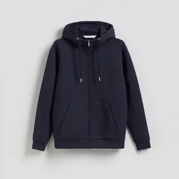 Pánská mikina Reserved - Mikina s&nbsp;kapucí - tmavomodrá - 535EF-59X - 535EF-59X-XXL