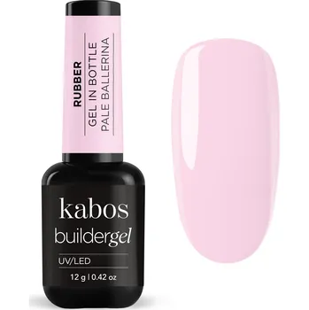 Lak na nehty Kabos Stavební gel kaučukový Rubber Gel v lahvičce UV/LED růžový 12 g