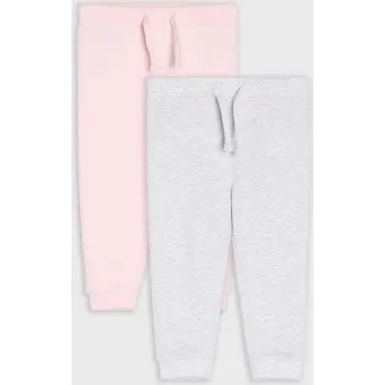 Dívčí kalhoty Sinsay - Sada 2&nbsp;tepláků jogger - růžová - 181IP-30X - 181IP-30X-68