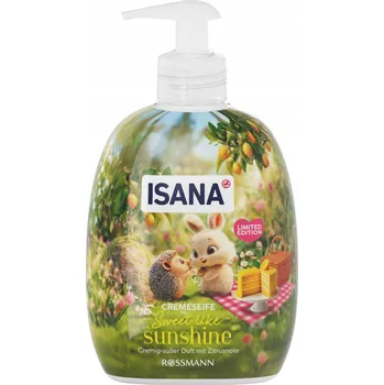 Mýdlo ISANA SWEET LIKE SUNSHINE Mýdlo na ruce a tělo CITRONOVÝ KOLÁČ & VANILKA 500 ml