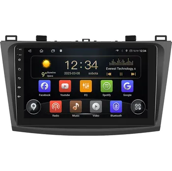 Autorádio T75-UN08M/A7190 Isudar 2DIN autorádio T75-IEV99 Android, Mazda 3 - II. generace