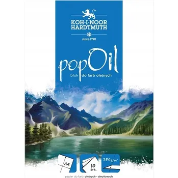 Blok Blok na olejové a akrylové barvy Koh-I-Noor A4 10 ks