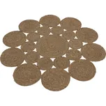 Kulatý koberec, přírodní, mořská tráva, 120 cm, TABAN