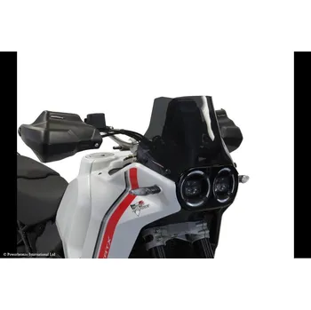 Motodoplněk Ducati Desertx 22-25, Desertx Rally 24-26 Adventure Sports plexi štít Powerbronze 235 mm - bílá