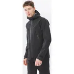 QUECHUA Pánská turistická bunda nepromokavá MH500 3XL ČERNÁ