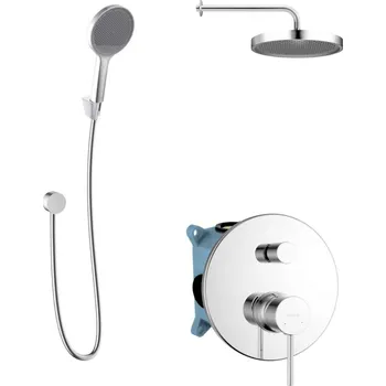 Sprchový set kielle Oudee - Sprchový set s baterií pod omítku, pro 2 spotřebiče, s příslušenstvím EcoSpare a tělesem, chrom 20602SP90
