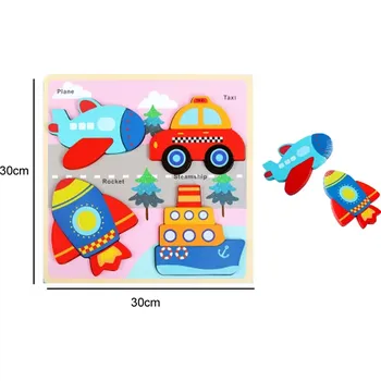 Puzzle Dřevěné puzzle – dopravní prostředky