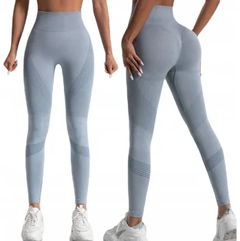 Dámské legíny SNM dámské legíny P318 niebieski M klasické dlouhé velikost M