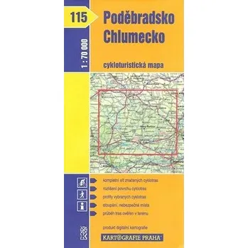 Cestování 1: 70T(115)-Poděbradsko,Chlumecko (cyklomapa)