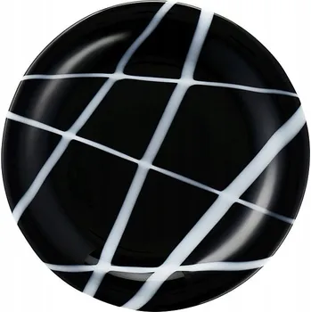 Talíř VILLA ITALIA Dezertní talířek z taveného skla 20 cm NEBBIA SMK