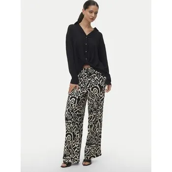 Dámské kalhoty Vero Moda Kalhoty z materiálu Friga 10339389 Béžová Wide Leg XL