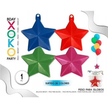 Balónek Závaží na balónek ve tvaru hvězdy - Dekorace na oslavu