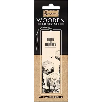 Záložka Dřevěná záložka do knihy Enjoy the journey ze