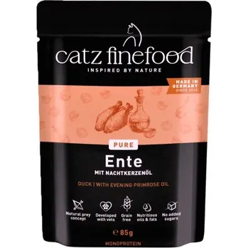 Krmivo pro kočku Catz Finefood Pure kachní maso - kapsička pro kočky 85 g