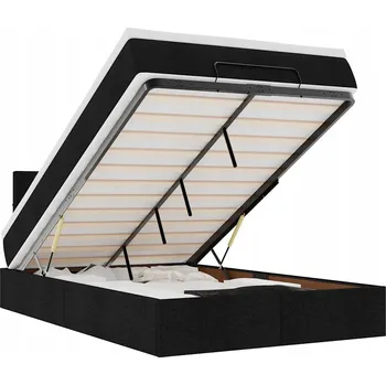 Postel Jednolůžková dřevěná postel VidaXL 120x200 cm černá