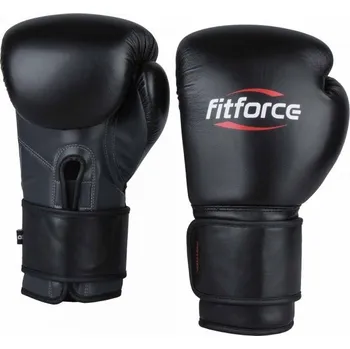 Boxerské rukavice Tréninkové boxerské rukavice Fitforce PATROL 14 Černá, Bílá, Červená