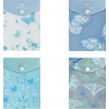 Kancelářské potřeby Desky s drukem A6&nbsp;- Motýli - modrá - 5371342