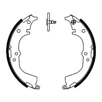 Brzdová čelist Sada brzdových čelistí HELLA PAGID H9295N