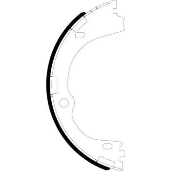 Brzdová čelist Sada brzdových čelistí, parkovací brzda HELLA PAGID H1858N