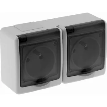 Elektrická zásuvka Pawbol nástěnná Elektrická Zásuvka šedá