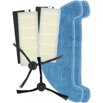 Sada příslušenství pro robotický vysavač HEPA filtry, kartáčky k vysavači ETA komp. s 2512 00260 sada a mopy 6ks