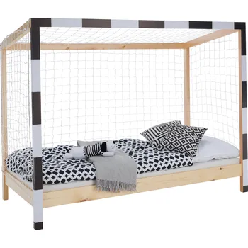 Postel Bezpečná Montessori postel 90x200 cm z borovicového dřeva, FUTAL