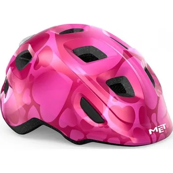 Cyklistická přilba Přilba MET Hooray Mips dětské růžová motiv srdce XS (46-52 cm)