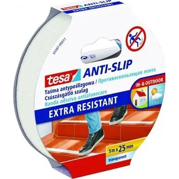 Lepicí páska Protiskluzová páska Tesa, 25mm x 5m, transparentní