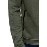 Ombre Clothing Pánská mikina na zip Maksym khaki S C453