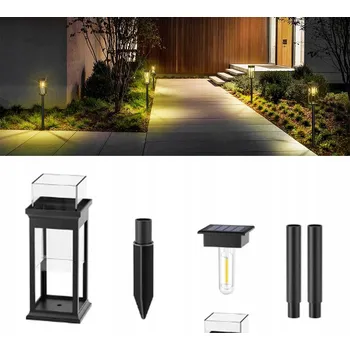 Venkovní osvětlení 2X SOLÁRNÍ ZAHRADNÍ LAMPA VODĚODOLNÁ Dekorace do Zahrady na Balkon, Terasu