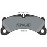 Sada brzdových destiček, kotoučová brzda PAGID T2342N